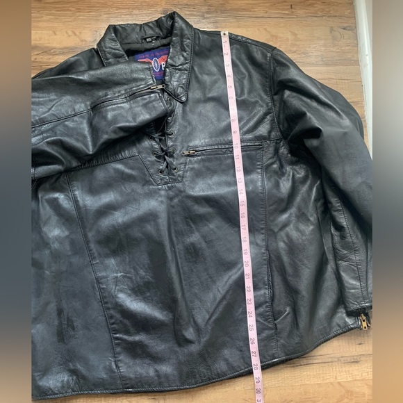 Vintage Leather Pullover Shirt/Jacket zipper side seams MOB ❣️Reasonable Offers💟 - Picture 9 of 16